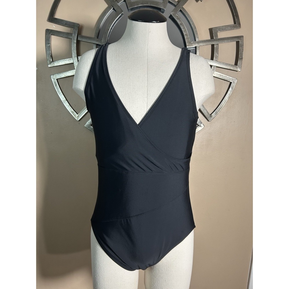 Tommy Hilfiger Black Women's One Piece Swimsuit  Bathing Suit‎ Size 10